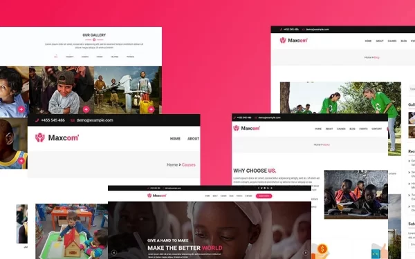 Maxcom -Nonprofit Charity WordPress Theme 2.0.0 GPL Theme