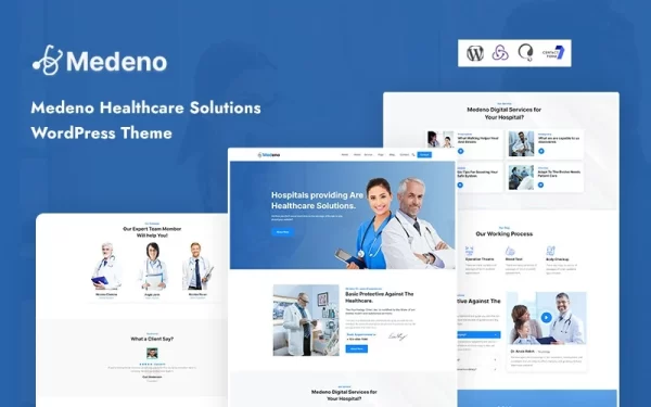 Medeno Healthcare Solutions WordPress Theme 1.0.0 GPL Theme