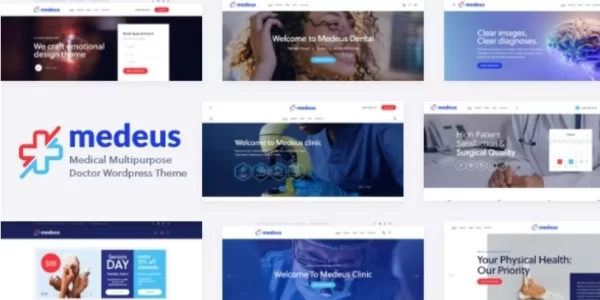 Medeus Medical Multipurpose Doctor WordPress Theme 1.0 GPL Theme