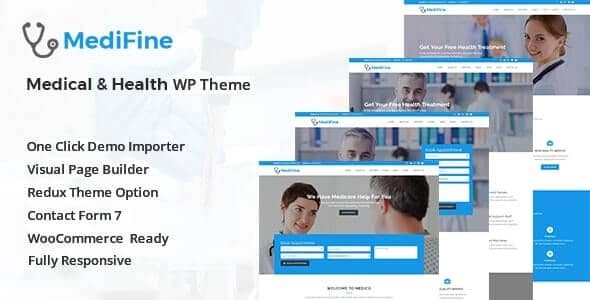 MediFine Health and Medical WordPress Theme 1 GPL Theme