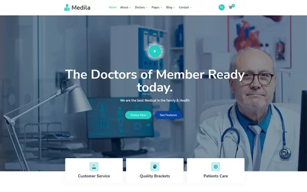 Medila Medical Service WordPress Theme 1.0.0 GPL Theme