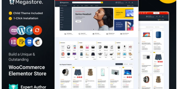 Megastore Multipurpose Elementor WooCommerce Responsive Theme 1.0.0 GPL Theme