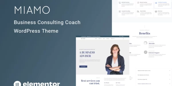 Miamo Multipurpose Business Consulting and Coach WordPress Theme 1.0.0 GPL Theme