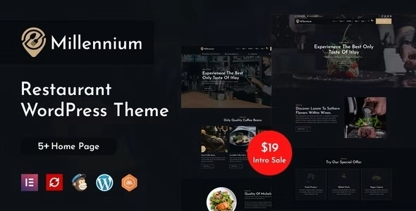 Millennium Restaurant WordPress Theme 1.0 GPL Theme