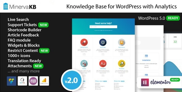 Minerva Support – Knowledge Base, FAQ, Glossary, Tickets 2.0.8 GPL Plugins