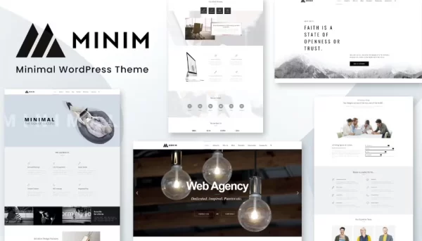 Minim Minimal WordPress Theme 2.6 GPL Theme