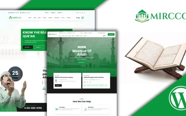 Mircco Islamic Center And Mosque WordPress Theme 1.0.0 GPL Theme