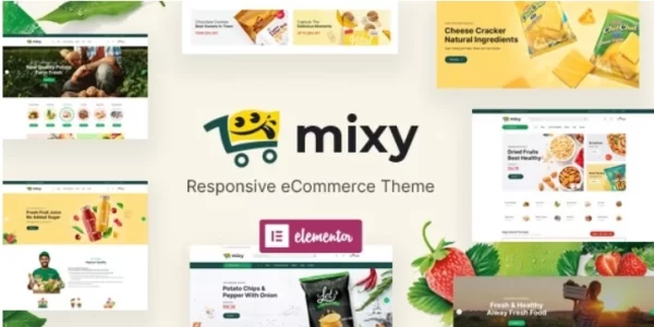 Mixy Organic Food Store WordPress Theme 1.0 GPL Theme