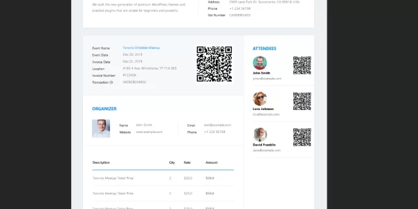 Modern Events Calendar (MEC) Ticket and Invoice Addon 3.2.1 GPL Plugins