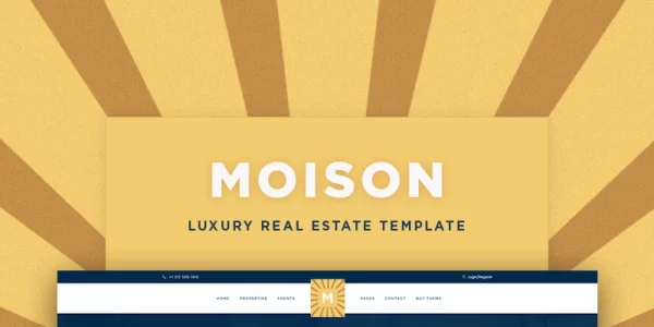 Moison Real Estate Luxury WordPress Theme 1.0 GPL Theme