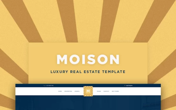 Moison Real Estate Luxury WordPress Theme 1.0 GPL Theme
