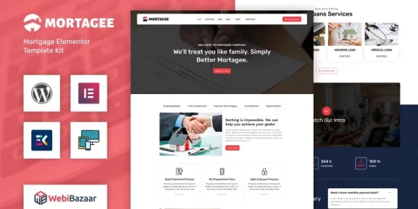 Mortagee Banking, Loan Business Finance WordPress theme WordPress Theme 1.0 GPL Theme