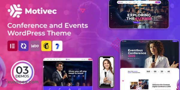 Motivec  – Conference and Events WordPress Theme 1.0.0 GPL Theme