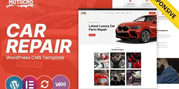 Motocro Car Services and Auto Mechanic WordPress Theme 1.0.0 GPL Theme