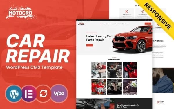 Motocro Car Services and Auto Mechanic WordPress Theme 1.0.0 GPL Theme