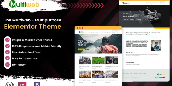 Multiweb Multipurpose Business Theme WordPress Theme 1.0.0 GPL Theme