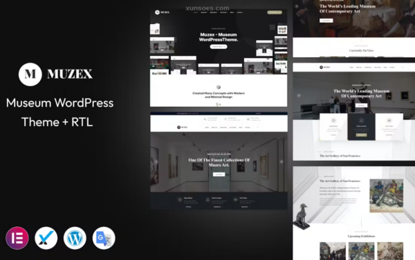Muzex Museum WordPress Theme + RTL 2.0.0 GPL Theme