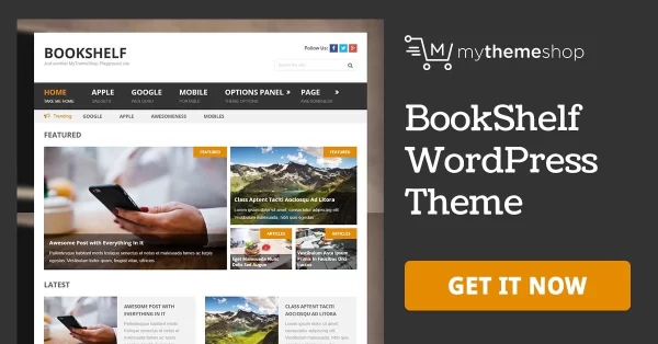 MyThemeShop BookShelf 2.1.1 GPL Theme