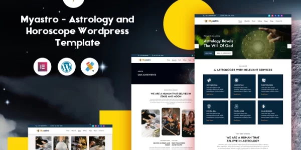 Myastro Astrology and Horoscope WordPress Template WordPress Theme 1.0.0 GPL Theme
