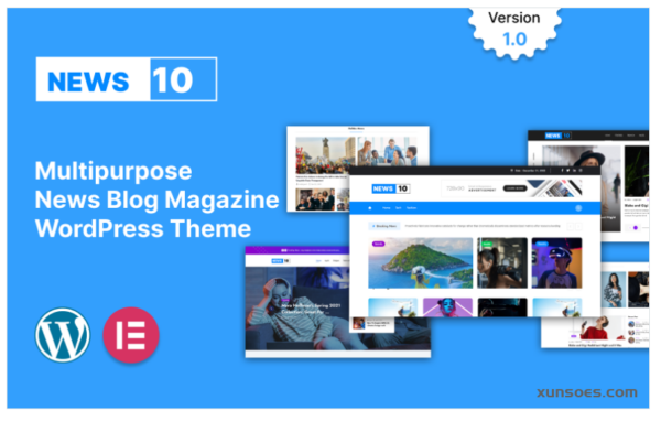 NEWS10-News, Blog Magazine WordPress Theme 1.0.0 GPL Theme