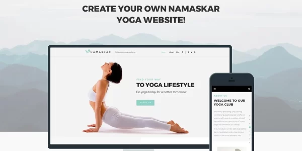 Namaskar Yoga WordPress Theme 1.0.0 GPL Theme
