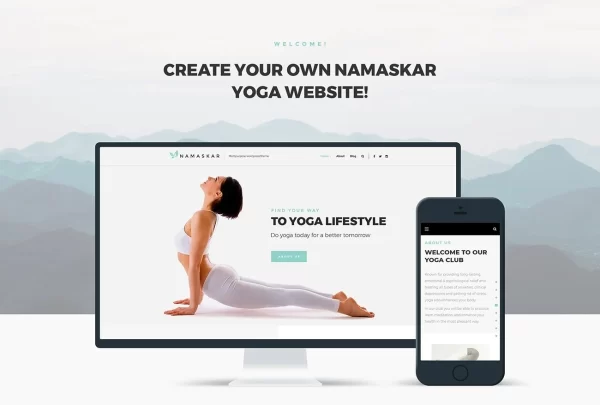 Namaskar Yoga WordPress Theme 1.0.0 GPL Theme