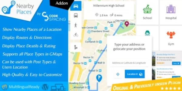 Nearby Places WordPress Plugin 2.6.7 GPL Plugins