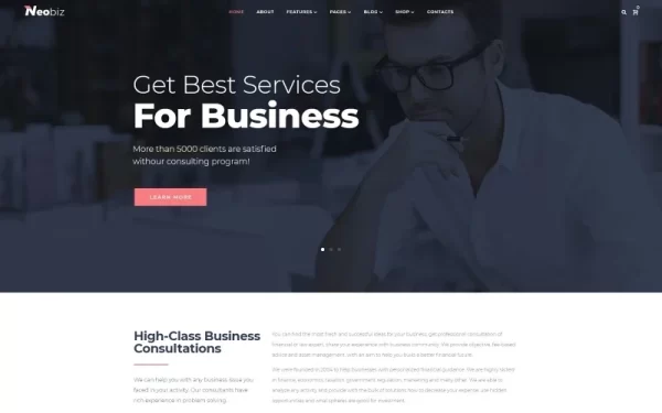 Neobiz Corporate WordPress Elementor Theme WordPress Theme 1.0.0 GPL Theme