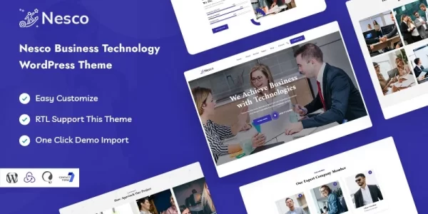 Nesco Business Technology WordPress Theme 1.0.0 GPL Theme