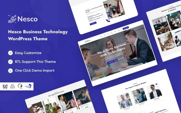 Nesco Business Technology WordPress Theme 1.0.0 GPL Theme