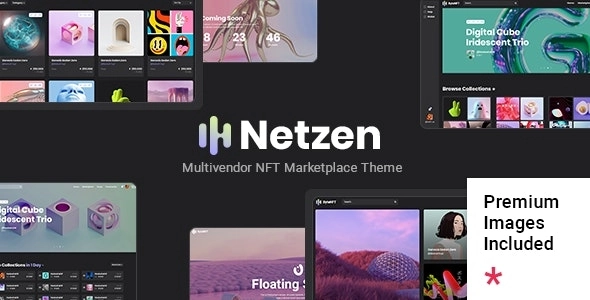 Netzen Multivendor NFT Marketplace Theme 1.0 GPL Theme