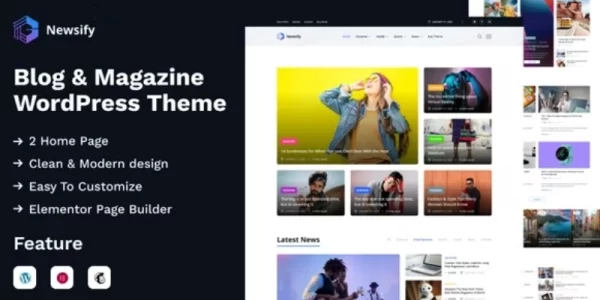 Newsify Modern Magazine WordPress Theme 1.0 GPL Theme