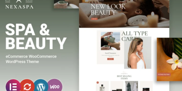 Nexaspa Spa, Cosmetic and Beauty WooCommerce Theme 1.0.0 GPL Theme