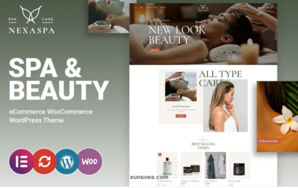 Nexaspa Spa, Cosmetic and Beauty WooCommerce Theme 1.0.0 GPL Theme