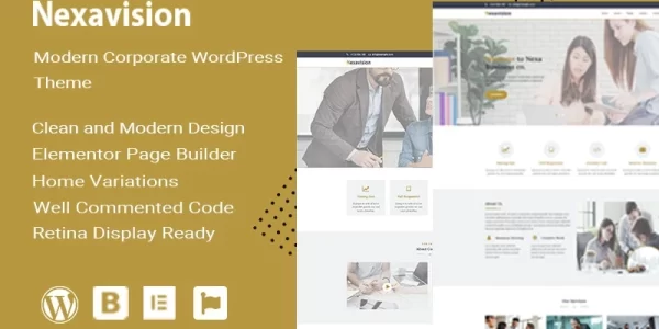 Nexavision Multipurpose Website Builder using Elementor WordPress Theme WordPress Theme 1.0 GPL Theme