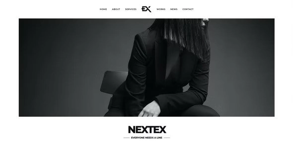Nextex One Page Photography WordPress Theme 1.0 GPL Theme