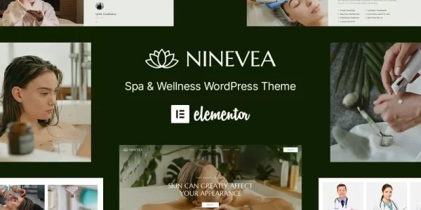 Ninevea Spa Massage Salon Beauty WordPress Theme 1.0.0 GPL Theme