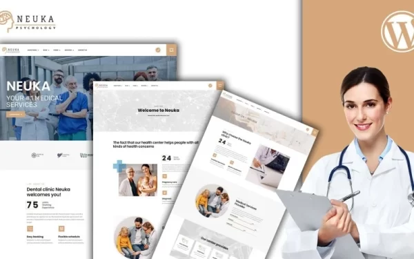 Nueka Therapy Practice WordPress Theme 1.0.0 GPL Theme