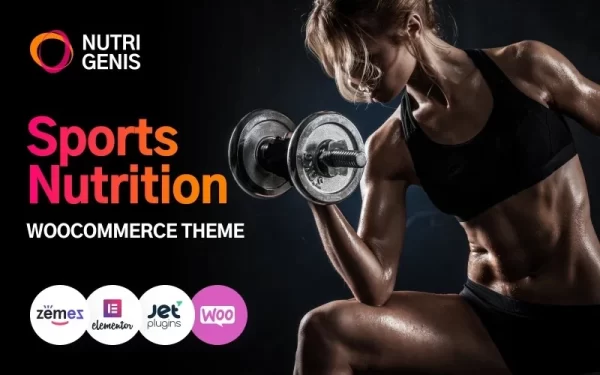 Nutrigenis Sports Nutrition WordPress Theme 1.0.0 GPL Theme