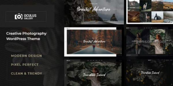 Oculus Photography WordPress Theme 1.0.0 GPL Theme