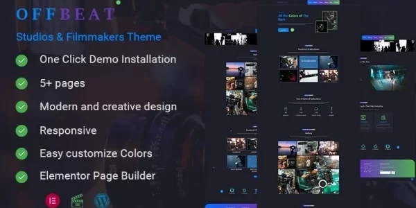 Offbeat Movie Studios Filmmakers Theme WordPress Theme 1.0 GPL Theme
