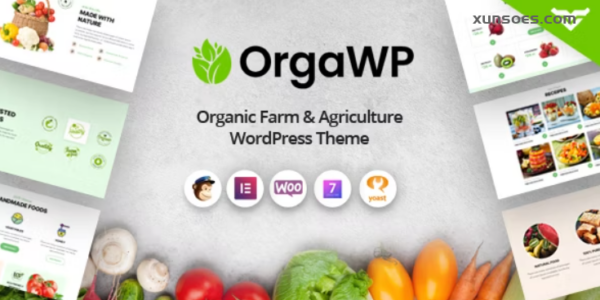OrgaWP Organic Farm Agriculture WordPress Theme 1.0.0 GPL Theme