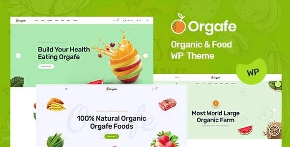 Orgafe Organic Food WordPress Theme 1 GPL Theme