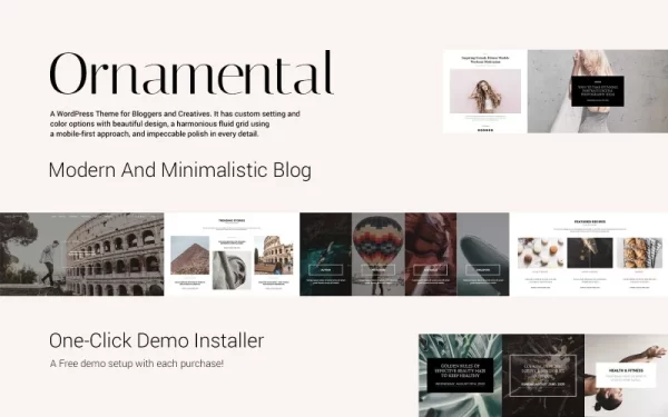 Ornamental Multi-Concept Responsive Blog WordPress Theme 1.0.0 GPL Theme