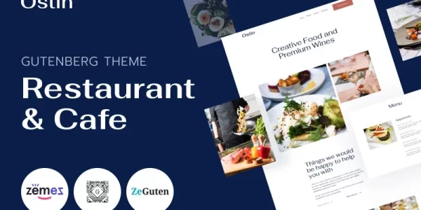 Ostin Restaurant WordPress Theme for Gutenberg WordPress Theme 1.0 GPL Theme