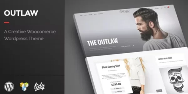 Outlaw Stylish WooCommerce WordPress Theme 1 GPL Theme