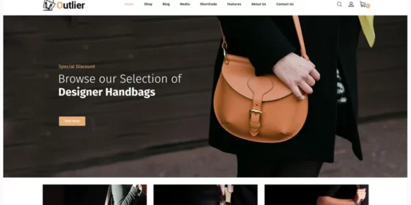 Outlier Handbag Store WooCommerce Theme 1.0 GPL Theme
