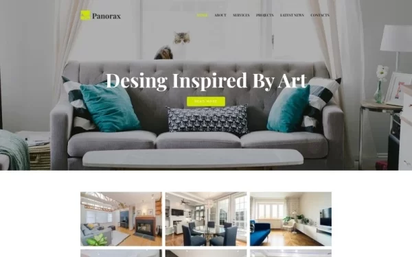 Panorax Interior Design Multipurpose Modern WordPress Elementor Theme WordPress Theme 1.0.0 GPL Theme