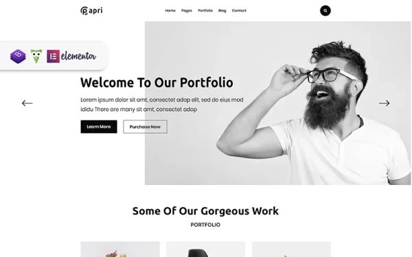 Papri Portfolio Creative WordPress Theme 1.0.1 GPL Theme