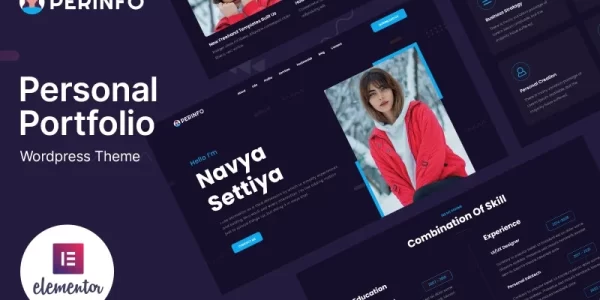 Perinfo Personal Portfolio WordPress Theme 1.0.0 GPL Theme